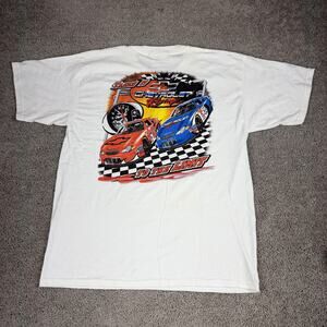 Chevrolet Racing Shirt Mens XL White Monte Carlo NASCAR Graphic Tee GM